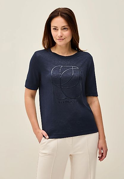 Cecil T-Shirt aus elastischem Materialmix günstig online kaufen