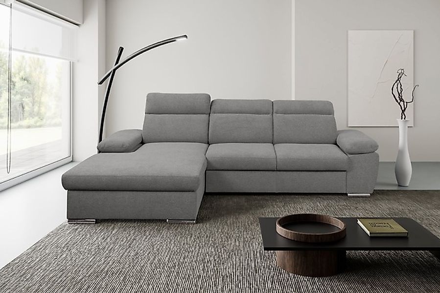 WERK2 Ecksofa »Palma modernes Schlafsofa mit Bettkasten, L-Form, B/T 282/18 günstig online kaufen