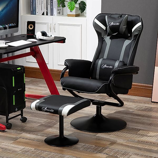 Vinsetto Relaxsessel mit Hocker, Fernsehsessel und Gaming-Liegesofa, 130° n günstig online kaufen