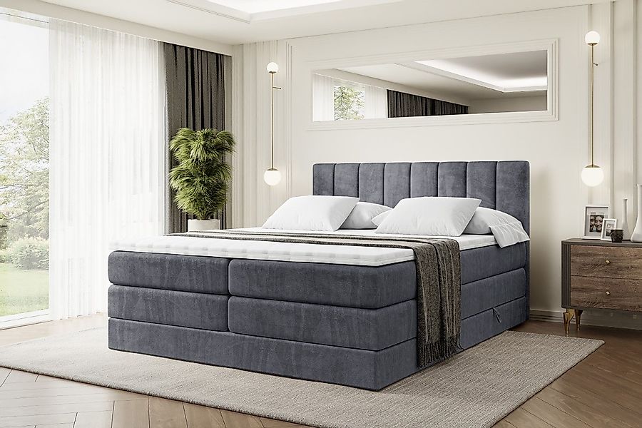 ALTDECOR Boxspringbett OTTA KING (Multipocket-Matratze H4, günstig online kaufen