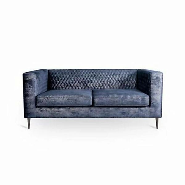 JVmoebel 2-Sitzer, Blau Sofa 2 Sitzer Elegantes Modern Luxus Design Holz Mö günstig online kaufen