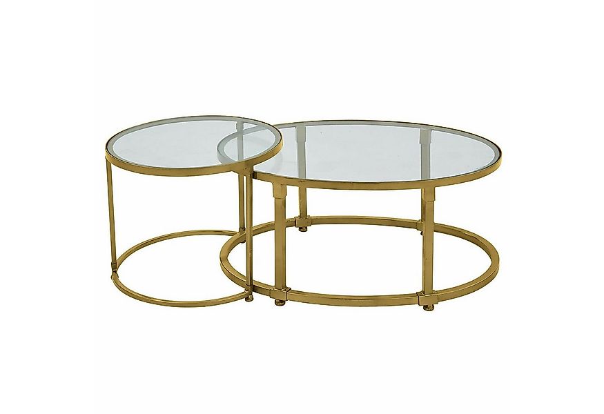 Mirabeau Couchtisch Couchtisch 2er Set Ninove antikgold günstig online kaufen