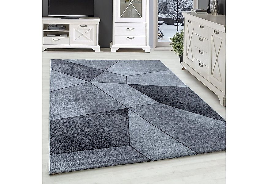 SIMPEX24 Teppich Geometrisch Design, Rechteckig, Höhe: 10 mm, Modern Kurzfl günstig online kaufen