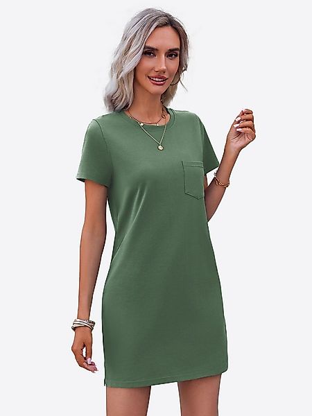 Imily Bela Minikleid Damen Freizeitkleid mit Rundhalsausschnitt (Packung, 1 günstig online kaufen