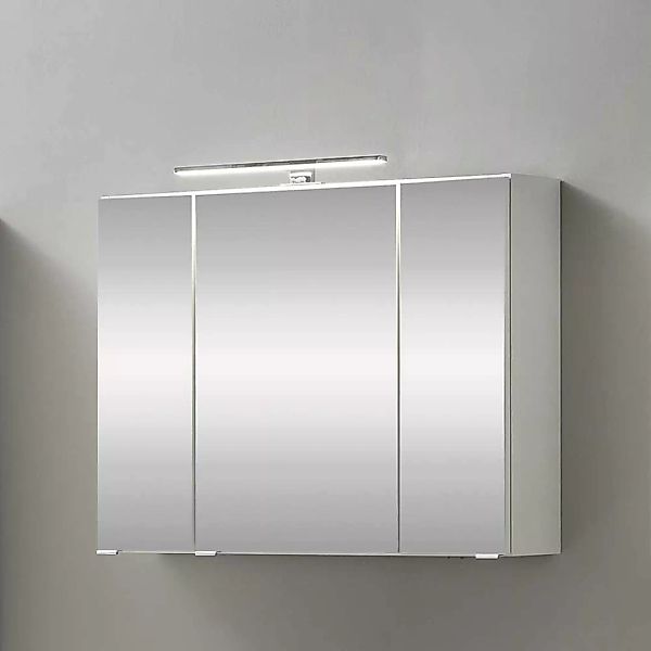 Badezimmerspiegelschrank in Weiß 80 cm breit günstig online kaufen