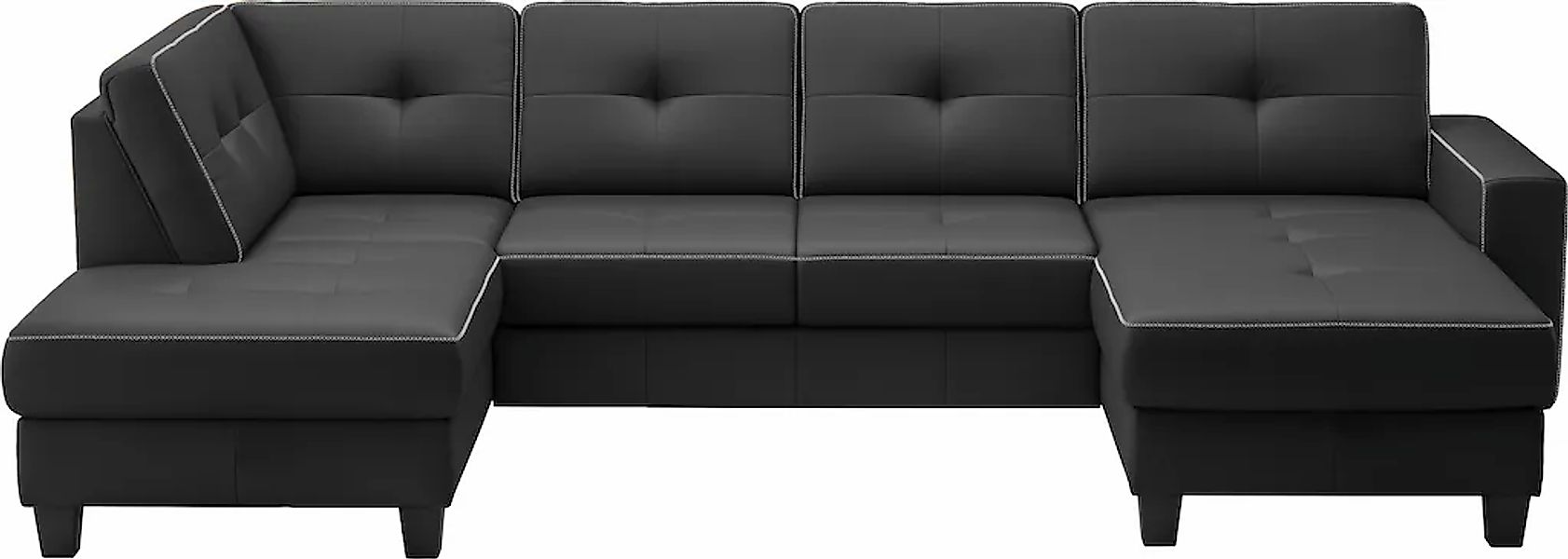 Places of Style Wohnlandschaft "Varese", wahlweise mit Bettfunktion und Bet günstig online kaufen