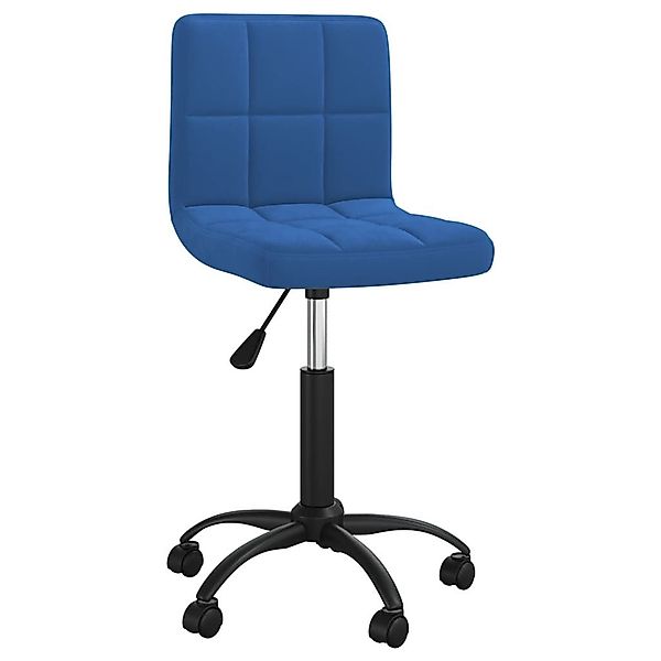 vidaXL Bürostuhl Bürostuhl Drehbar Blau Samt günstig online kaufen