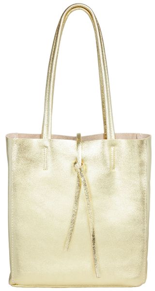 Caspar Schultertasche Mittelgroße Leder Shopper Damen günstig online kaufen