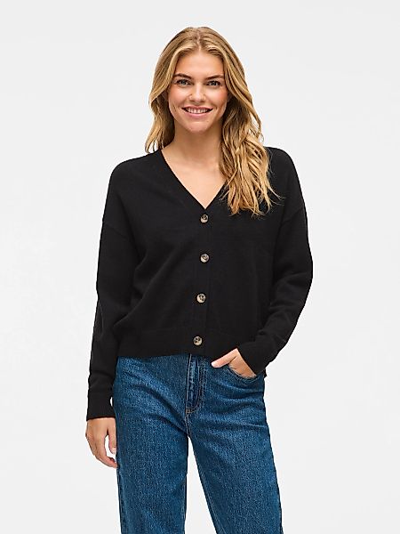 Vila Strickjacke "VIRIL V-NECK KNIT CARDIGAN - NOOS" Materialmix, regular f günstig online kaufen