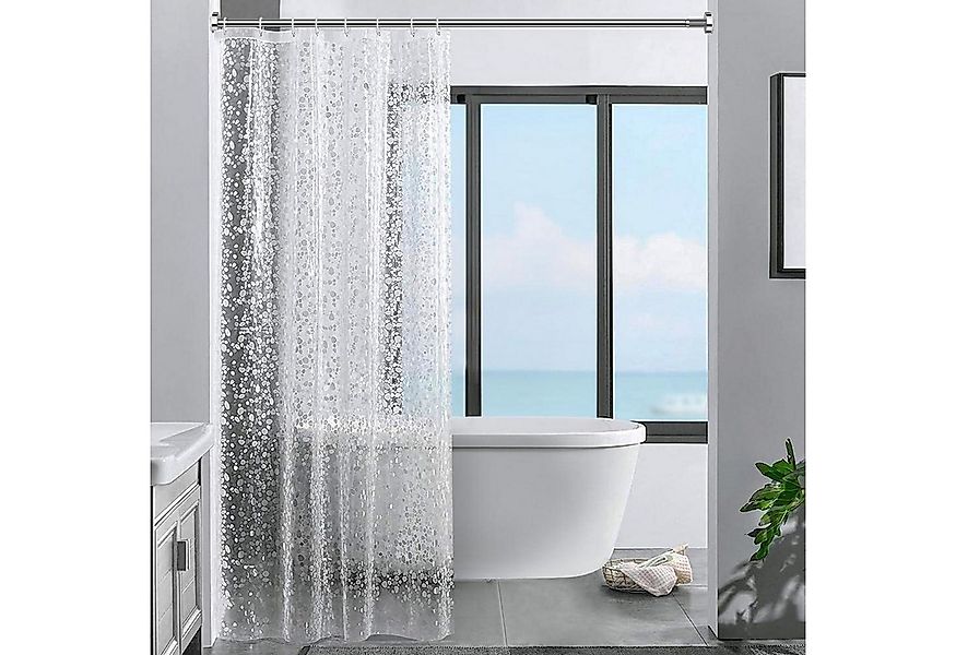 LuxusKollektion Duschvorhang Duschvorhang 3D Steinmuster transparent 100% E günstig online kaufen