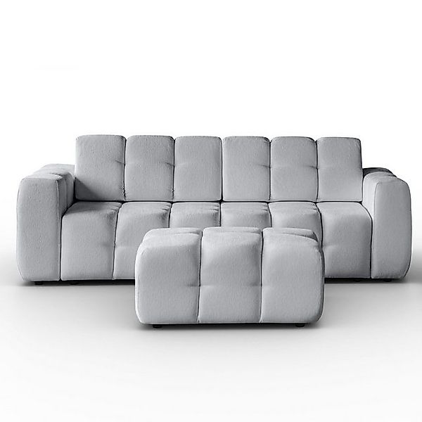 MOEBLO Polstergarnitur Tantalia + Hocker/Sessel, (Stilvolles Polstermöbel-S günstig online kaufen