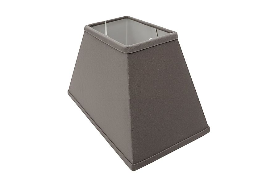 B&S Lampenschirm Lampenschirm rechteckig Velvet grau B:30x20/T:15x10/H:18cm günstig online kaufen