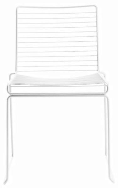 Stapelbarer Stuhl Hee metall weiß - Hay - Weiß günstig online kaufen