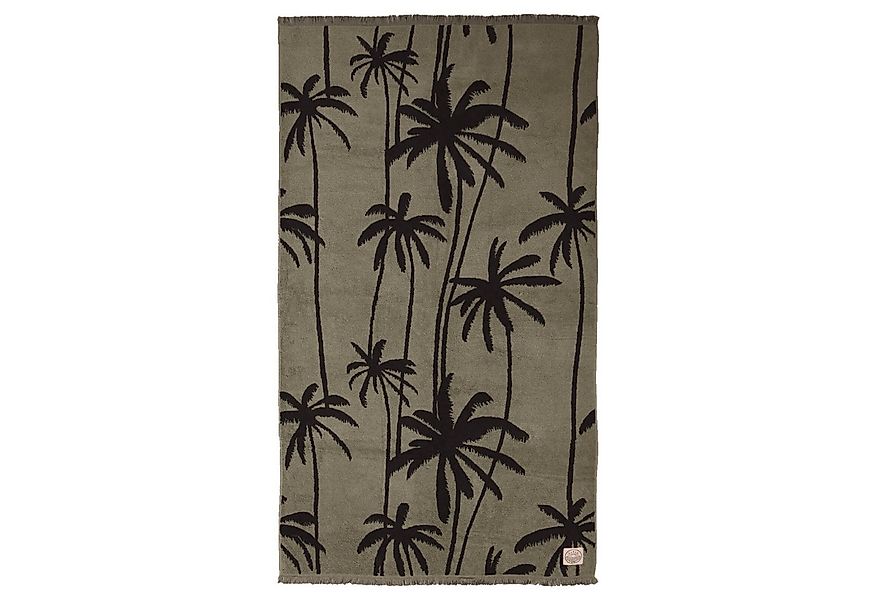 Depotex Strandtuch Palmen Grün, Jacquard-Walkfrottee (1-St), Strandlaken, B günstig online kaufen