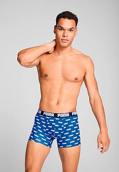 PUMA Boxershorts "PUMA MEN EVERYDAY LOGO PRINT BOXERS 2P" Packung, 2er Pack günstig online kaufen