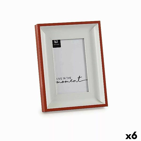 Fotorahmen Kristall Rot Weiß Kunststoff (2,5 X 21 X 16 Cm) (6 Stück) günstig online kaufen