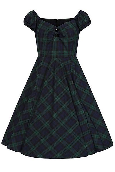 Hearts & Roses London A-Linien-Kleid Judith Tartan Retro Vintage Fit-N-Flar günstig online kaufen