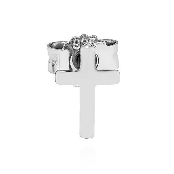 NKlaus Single-Ohrstecker Einzel Kreuz Ohrstecker 925 günstig online kaufen