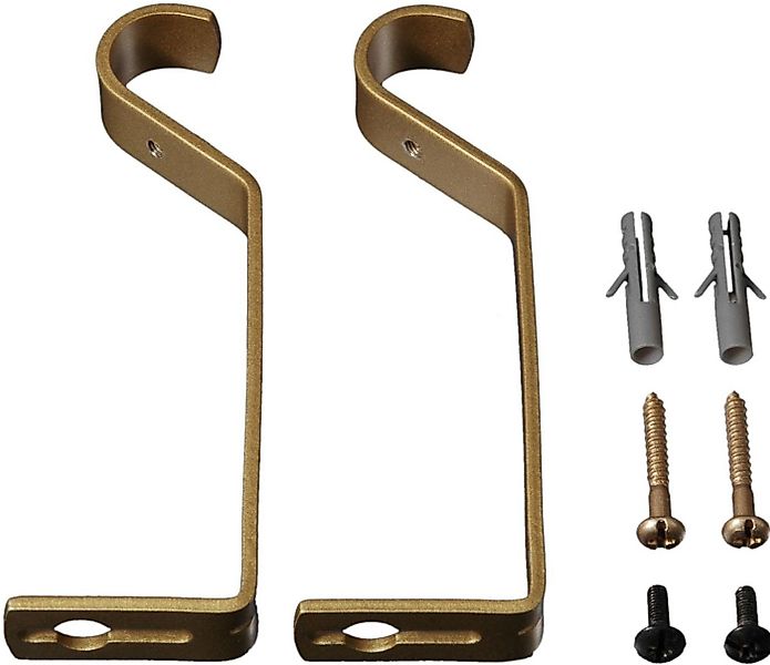 Liedeco Träger, Gardinenstangen, (Set, 2-St), für Gardinenstangen Ø 20 mm günstig online kaufen