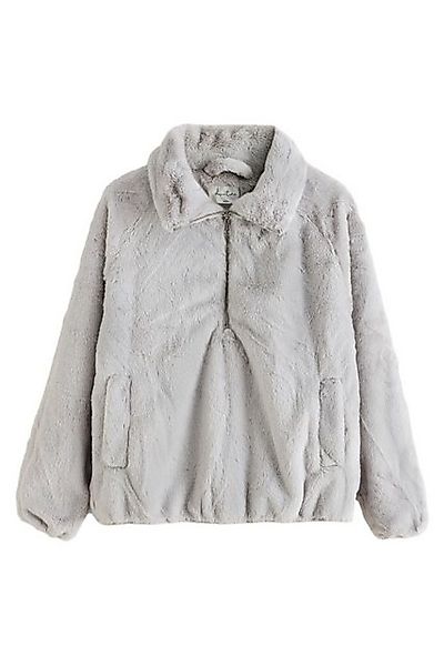 Next Fleecejacke Oberteil aus Kunstfell mit halbem Reißverschluss (1-St) günstig online kaufen