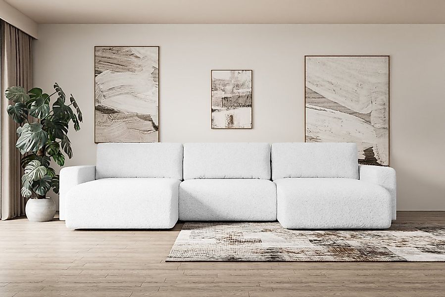 ALTDECOR Wohnlandschaft KLEEA-U, Couch mit Schlaffunktion, Wohnzimmer - Woh günstig online kaufen