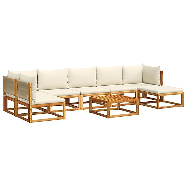 vidaXL Loungesofa 8-tlg. Garten-Sofagarnitur mit Kissen günstig online kaufen