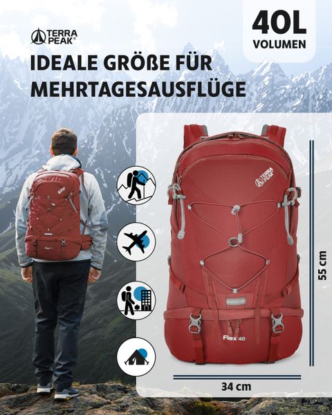Terra Peak Wanderrucksack Flex 40, Wanderrucksack günstig online kaufen