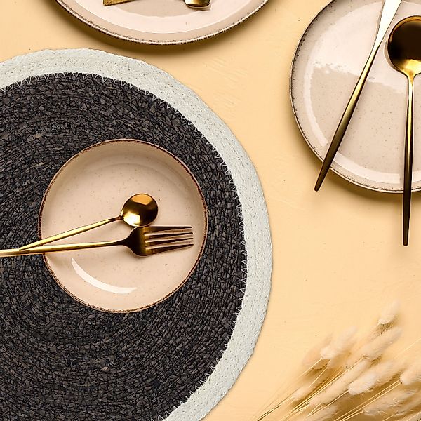 relaxdays Platzset 6-teiliges Tischset aus Seegras günstig online kaufen