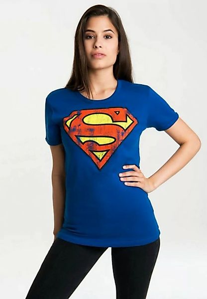 LOGOSHIRT T-Shirt Superman-Logo mit lizenzierten Originaldesign günstig online kaufen