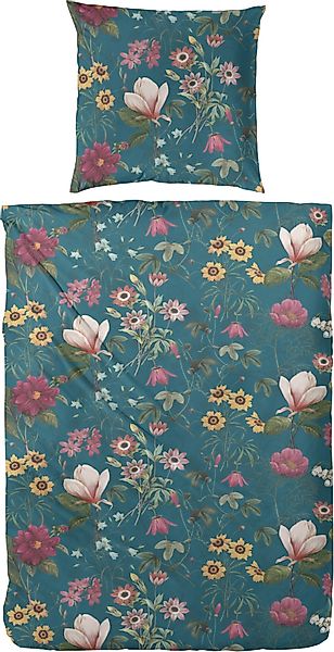 Primera Bettwäsche "Mako-Satin Bettwäsche Wilder Garten" 2 Stk. tlg. mit ei günstig online kaufen