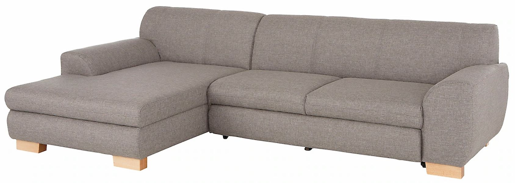 Home affaire Ecksofa "Nika L-Form" Polsterecke, Struktur fein oder Melrose/ günstig online kaufen