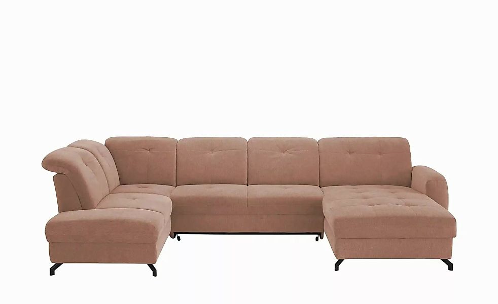 medium Wohnlandschaft  Leandro II ¦ rosa/pink ¦ Maße (cm): B: 355 H: 101 T: günstig online kaufen