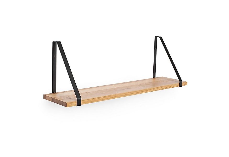 Rikmani Wandregal RAY Schweberegal Eiche schwarz, Holzregal, Wandboard, Büc günstig online kaufen