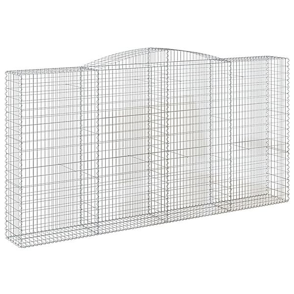 vidaXL Gabionen mit Hochbogen 5 Stk 400x50x200/220cm Eisen 1635325 günstig online kaufen