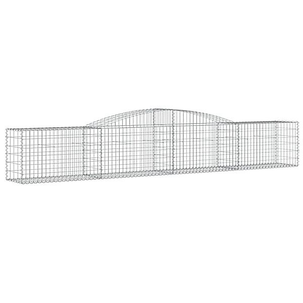 vidaXL Gabionen mit Hochbogen 2 Stk 400x50x60/80 cm Eisen 1679546 günstig online kaufen