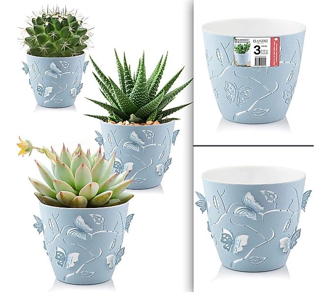 uandu home Blumentopf Set 3 Größen, Plant Pot, übertopf, Flower Pot, Pflanz günstig online kaufen