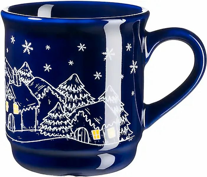 MÄSER Becher »Glühweinbecher mit weihnachtlichem Motiv, aus Steinzeug«, (Se günstig online kaufen