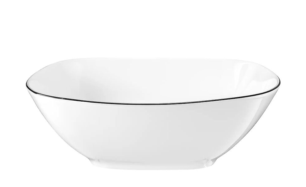 Seltmann Weiden Schüssel "Lido Black Line" 1 Stk. aus Porzellan Schale ecki günstig online kaufen