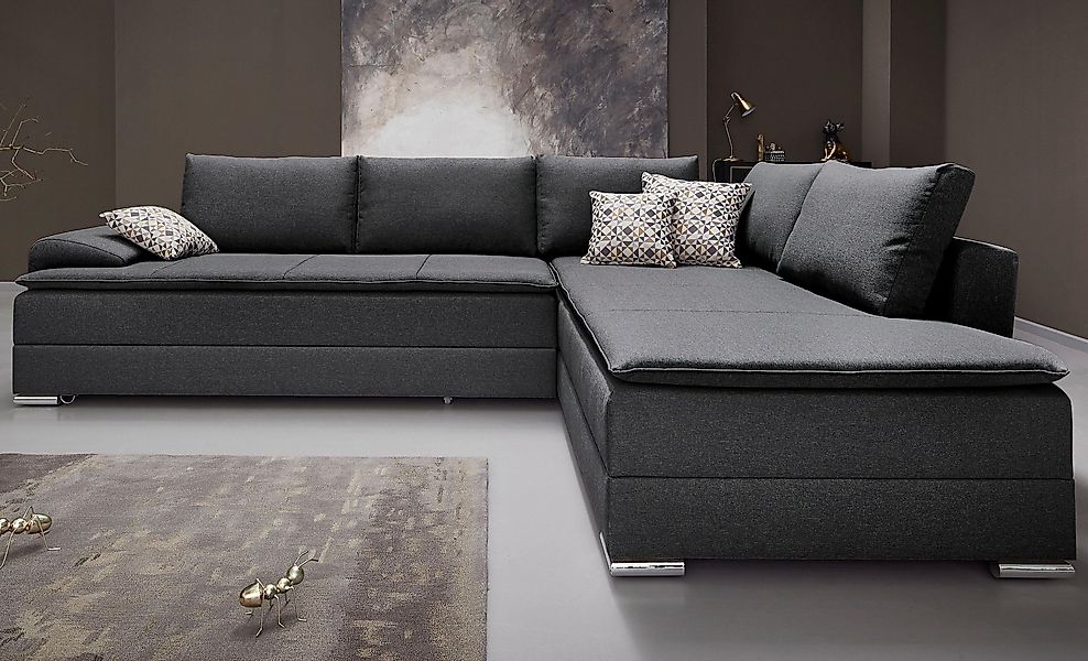 INOSIGN Ecksofa "Night & Day L-Form, B: 324 cm", mit Bettfunktion, Bettkast günstig online kaufen