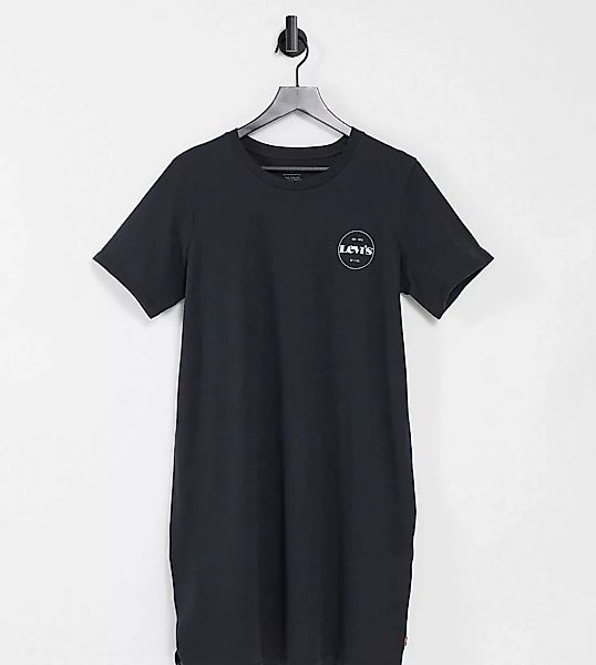 Levi's – T-Shirt-Kleid in Schwarz günstig online kaufen