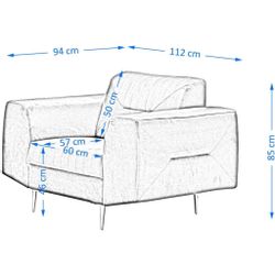 Beautysofa Sessel VENEZIA (Loungesessel im modernes günstig online kaufen