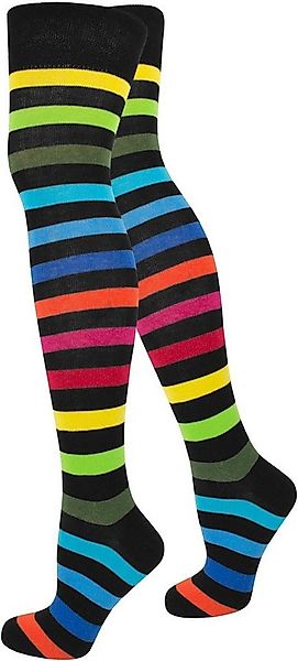 normani Overknees Overknees Regenbogen weicher Piquebund günstig online kaufen