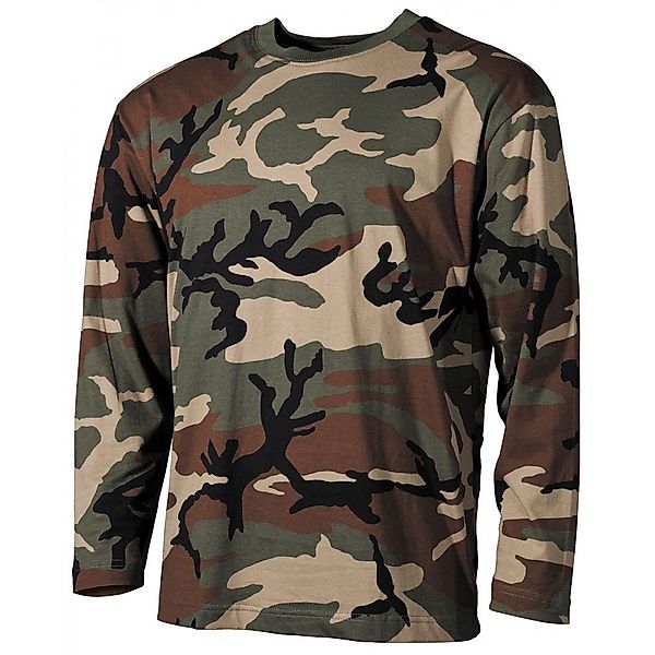 MFH Langarmshirt US Tarn-Shirt, langarm, woodland, günstig online kaufen
