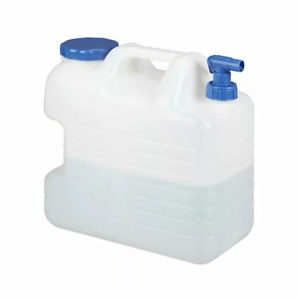 relaxdays Wasserkanister mit Hahn weiß günstig online kaufen