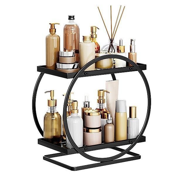 NUODWELL Make-Up Organizer Kosmetik Organizer, 2-stufiger Badezimmer-Theken günstig online kaufen