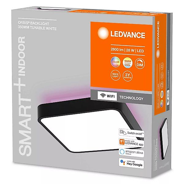 LEDVANCE SMART+ WiFi Orbis Backlight schwarz 35x35 günstig online kaufen