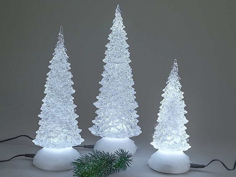 Kunstbaum Winterzeit Acryl, formano, Höhe 21 cm, Mit Timerfunktion, Transpa günstig online kaufen