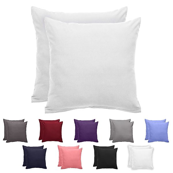 Komfortec Kissenbezug Premium Kopfkissenbezug, gebürstet 100% Mikrofaser 90 günstig online kaufen