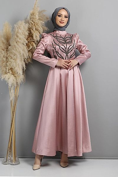 MODAMİHRAM Midikleid KleidVerziertes Burnout-Muster Kleid günstig online kaufen