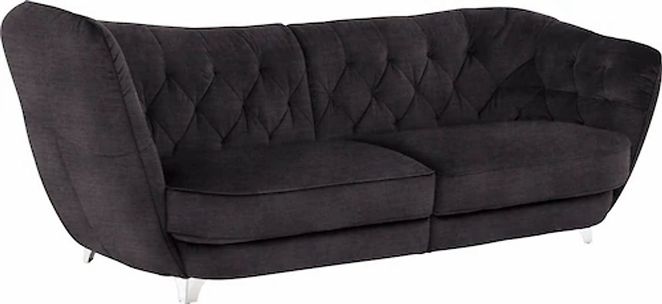 Leonique Big-Sofa »Retro«, stylischer Hochlehner günstig online kaufen